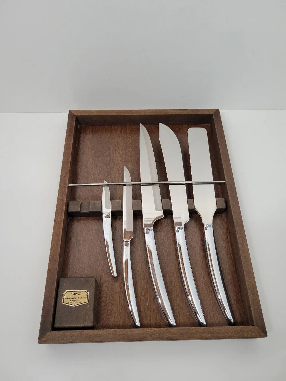 Vtg Saladmaster Cutlery Knife Set 401- 403 405 408 Knives Lot Of 5 Made In USA